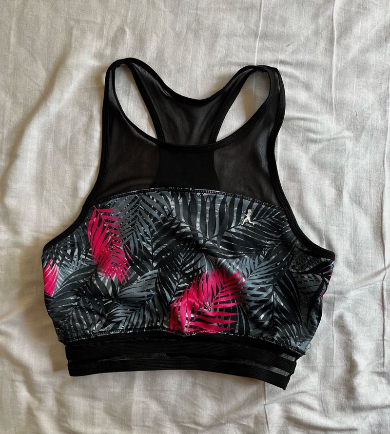 Tropical Print Sports Bra
