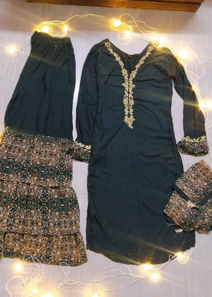 Kurta With Sharara.!