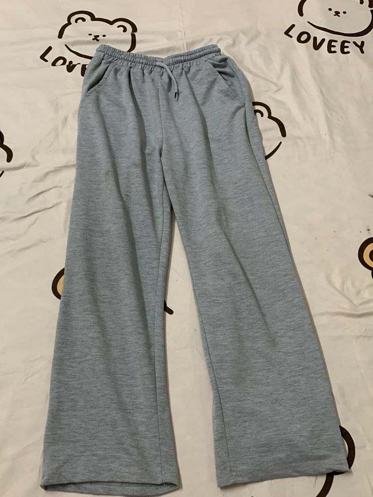 Grey Wide Leg Pants