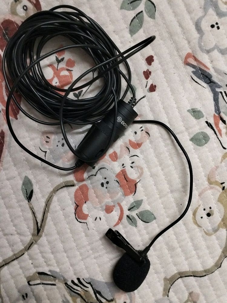 Boya B1 Mic .. With Wind Muffs , Clip , Connector