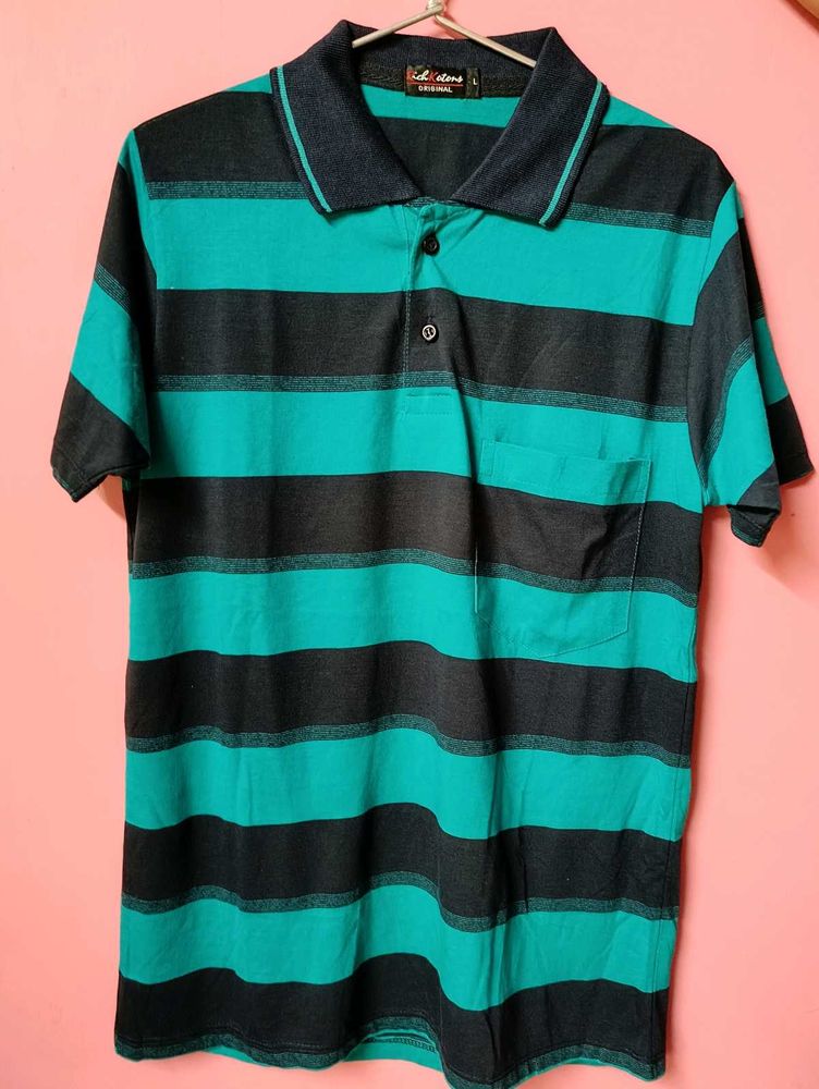 Cotton collar T-shirts