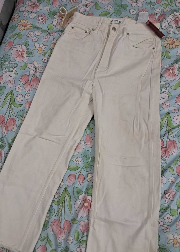 White Wide Leg Jeans