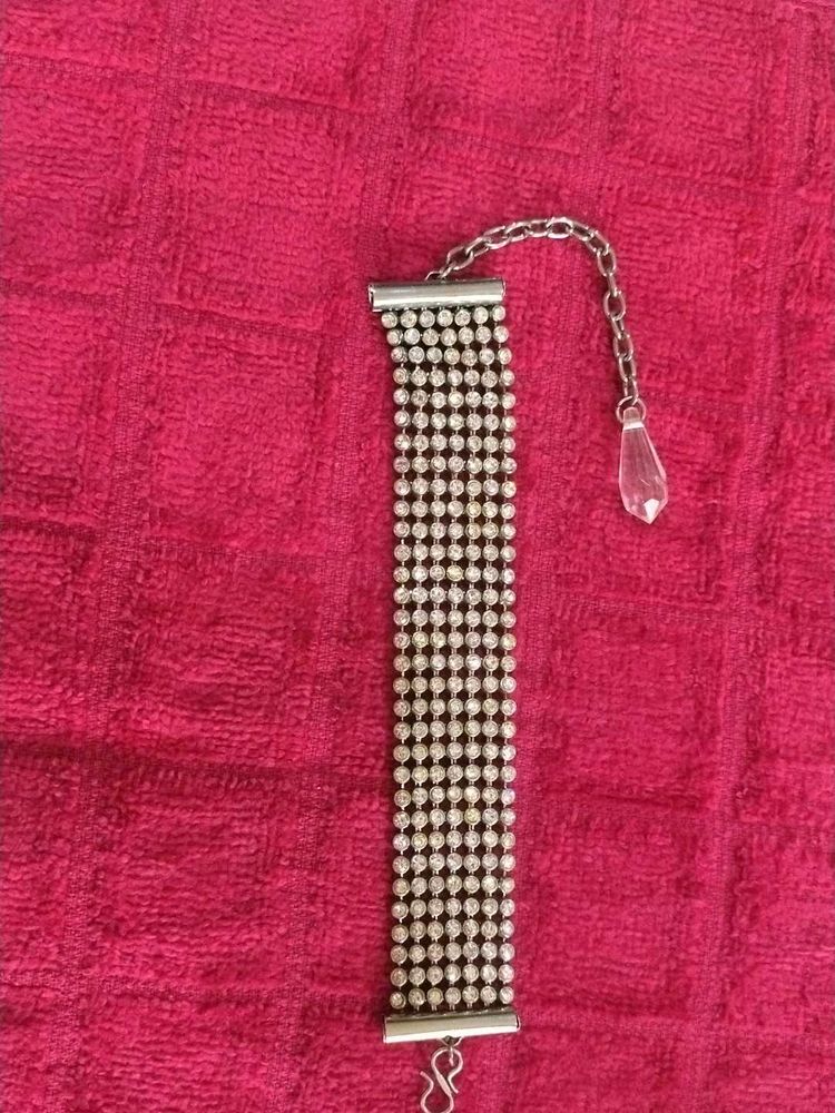Silver Bracelet With Diamonds