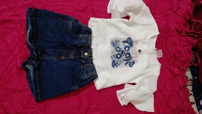 Baby Girls Top And Jeans