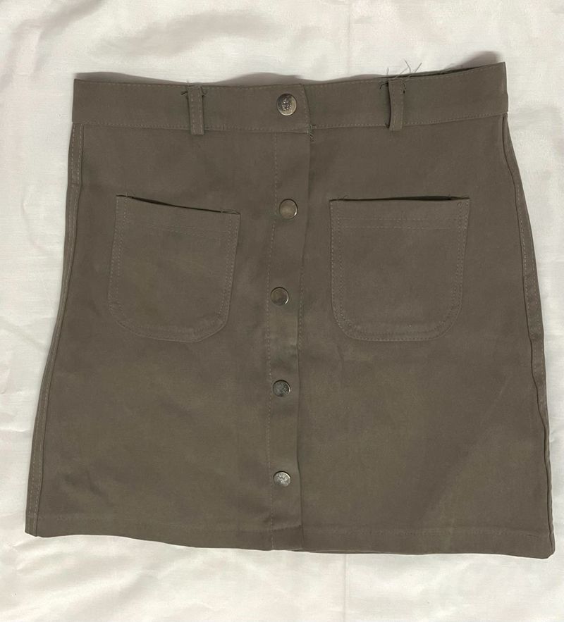 Grey Mini Skirt