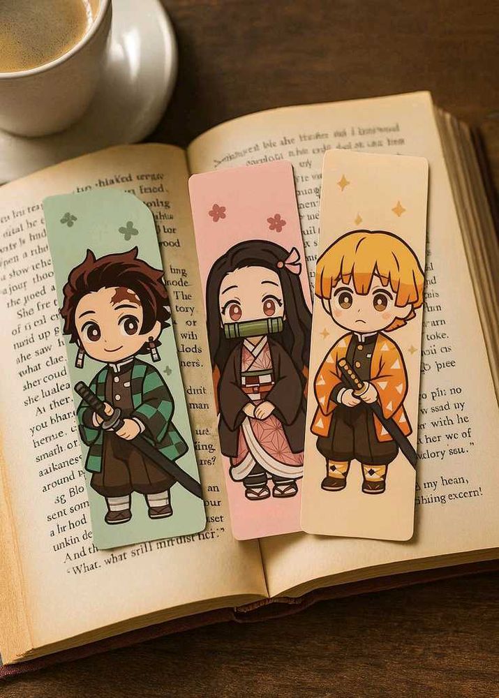 Any 3 Anime bookmarks @99
