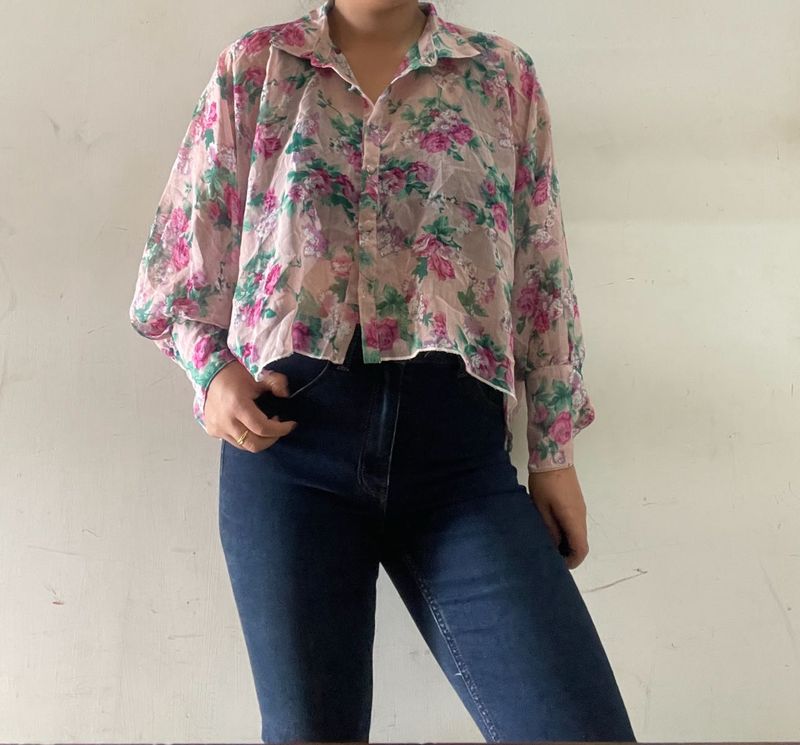 🩷Floral Sheer Top 🩷