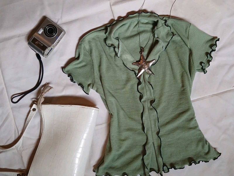 cottagecore Fairy Ruffle Top 🧚‍♂️
