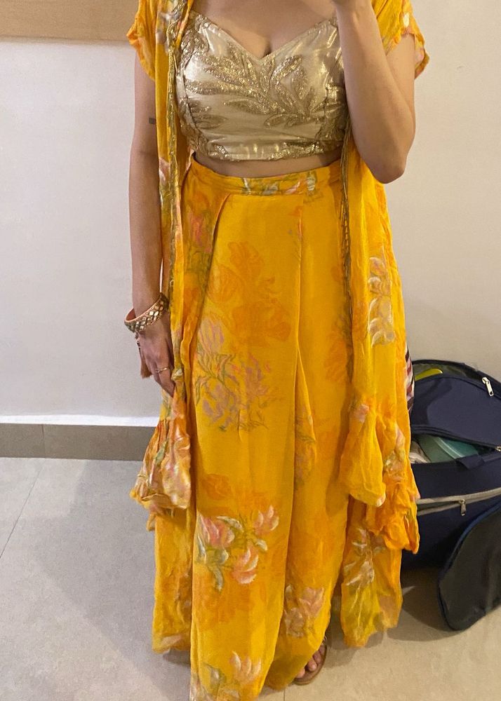 Mustard Yellow Lehenga Set