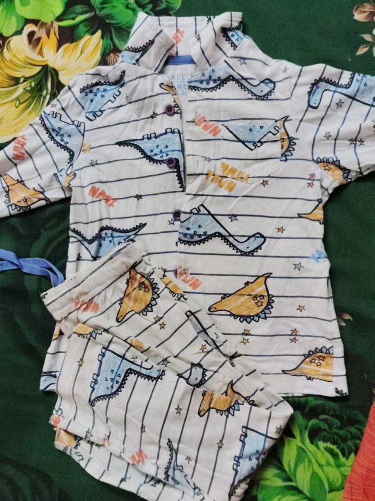 Cute Dinosaur Pajama Set