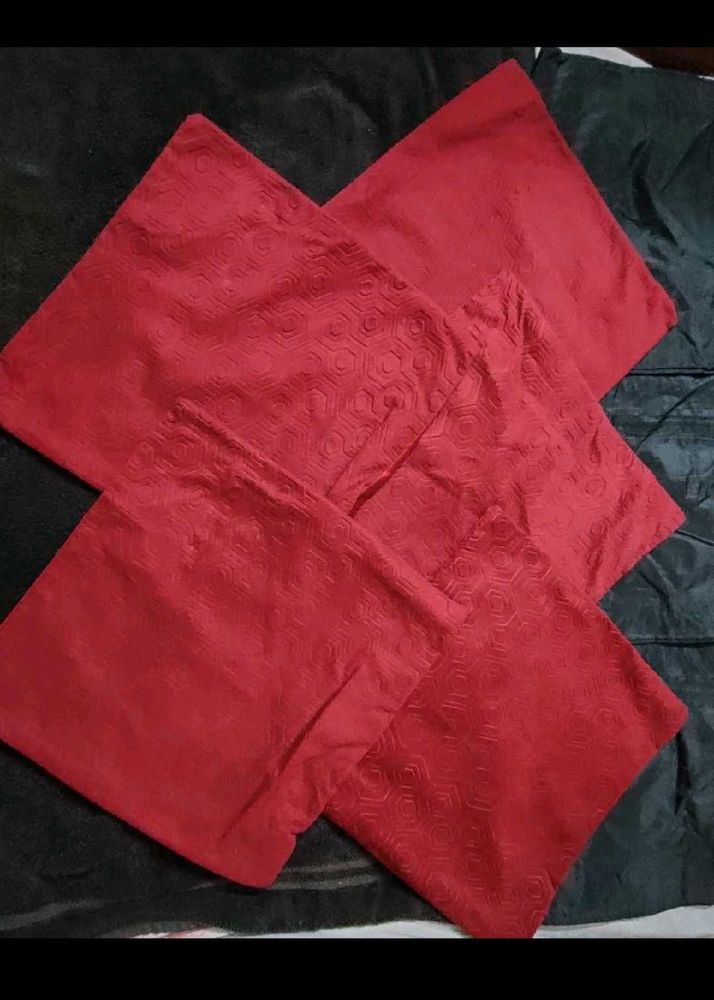 Red &amp; BlackCushion Covers (Set of 10)