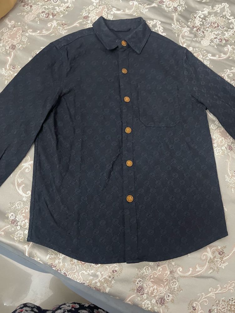 Stylish black Patterned Shirt