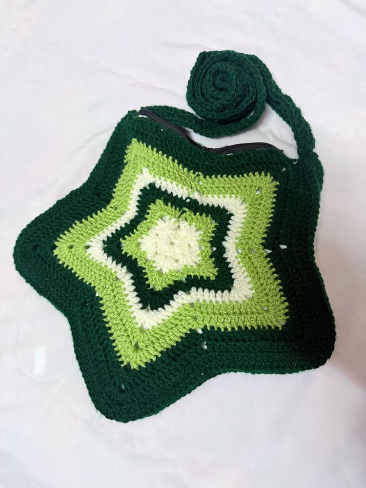 Crochet Star Sling Pouch