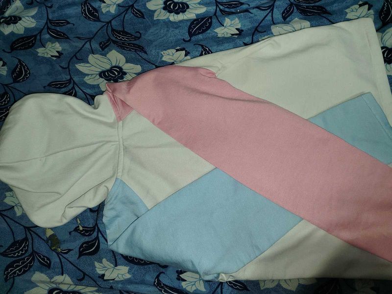 Pastel Color Block Hoodie