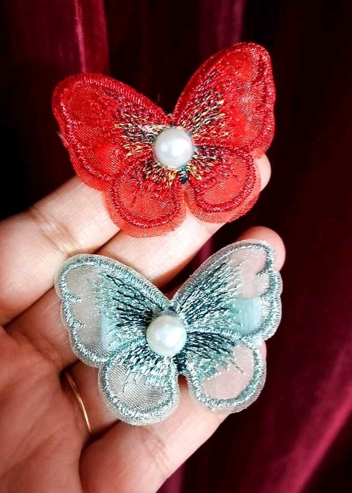 Butterfly Hair Clips - Set of 2