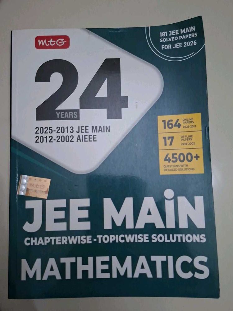 JEE Main Chemistry - MTG 24 Years