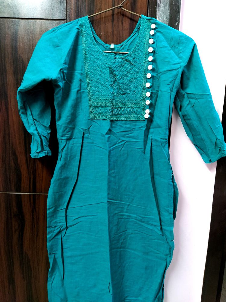Navy Blue Kurti