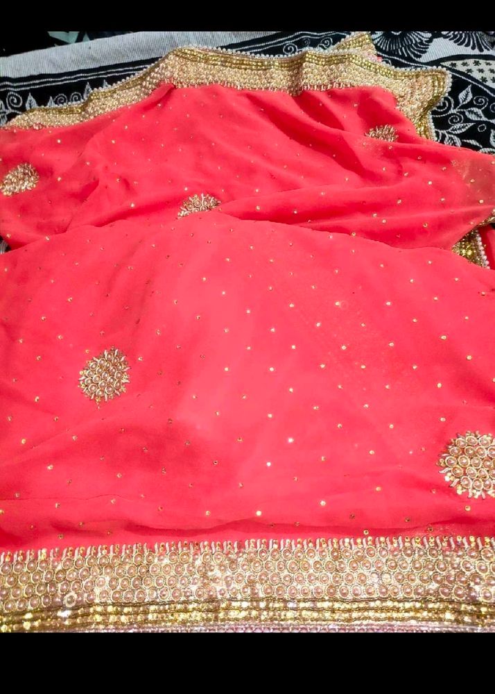 Embroidered Saree
