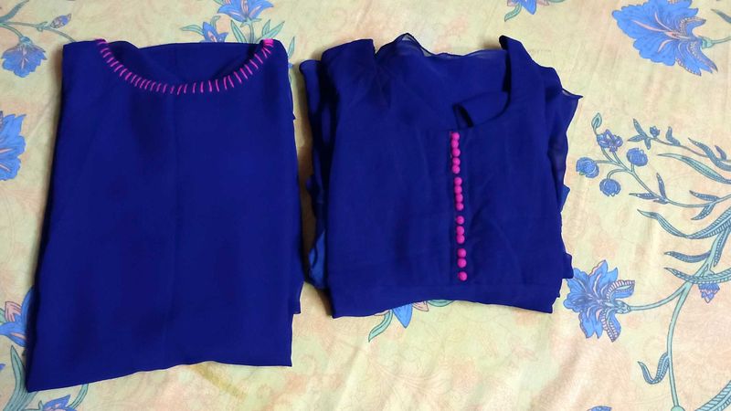 Combo Set Up Down Frock And Kurta