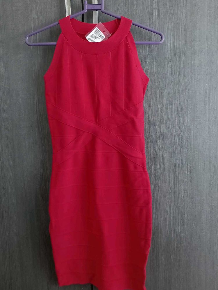 Red Bodycon Dress With Tags