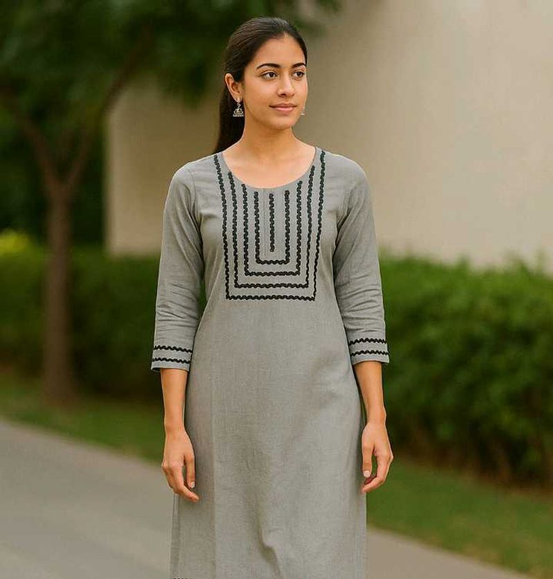 Elegant Grey Kurta