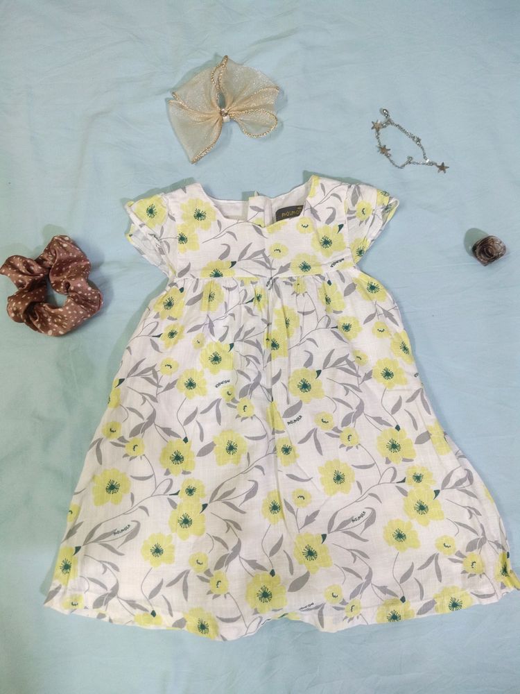 Korean Floral Dress For Kids