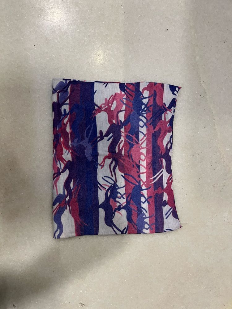 Colorful Abstract Print Tube Top
