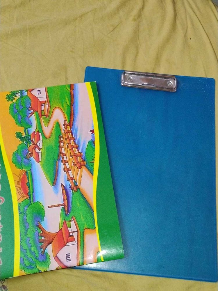 Children&#39;s Book &amp; Clipboard