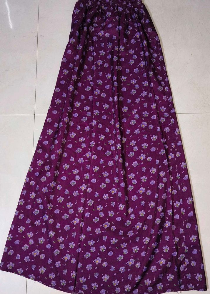 Long Floral Skirt