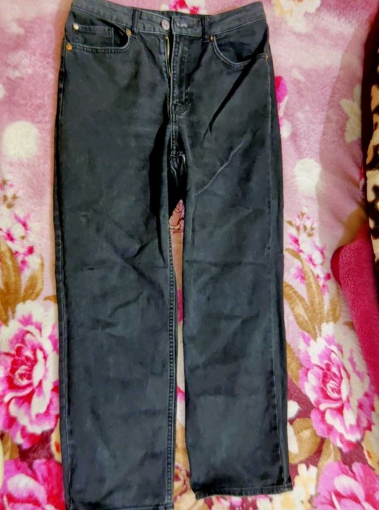 Black Straight Leg Jeans