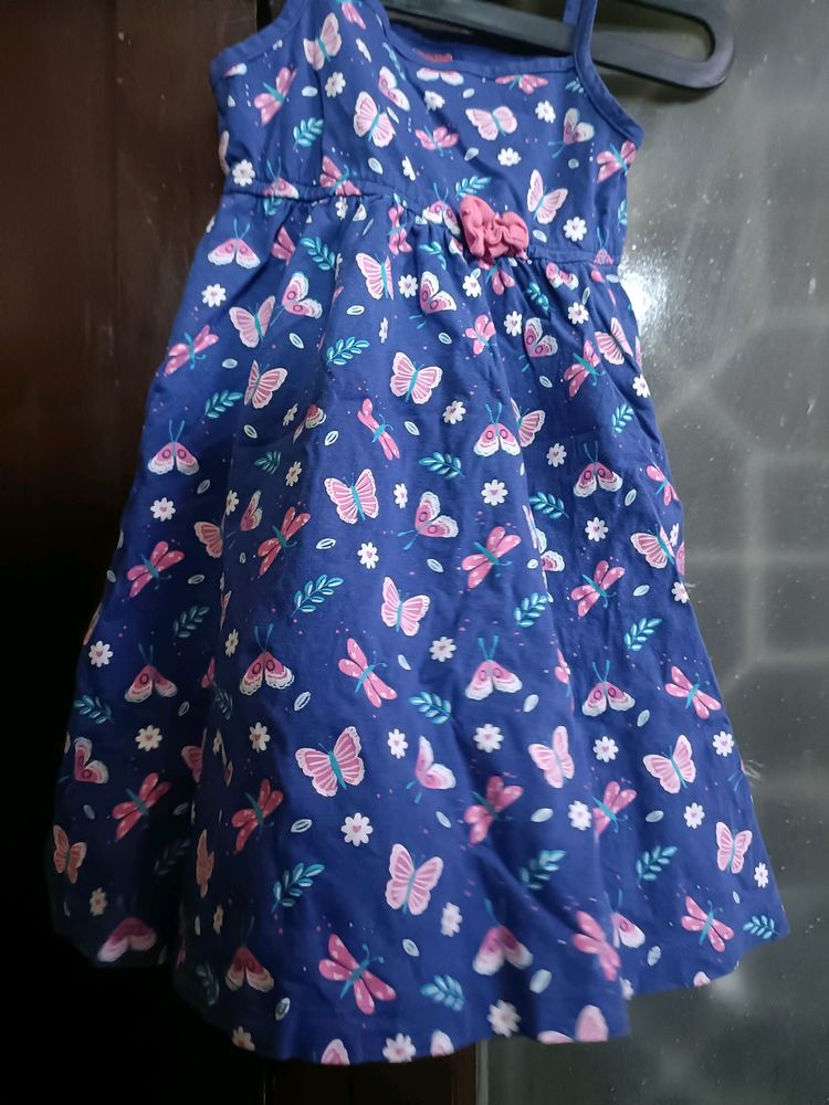 Kids Girls Middy Frock Of Babyhug For 3 To 5 Years Old Girl