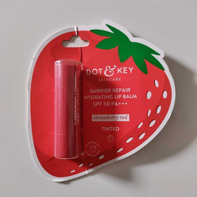 Dot &amp; Key Lip Balm (Strawberry Red)
