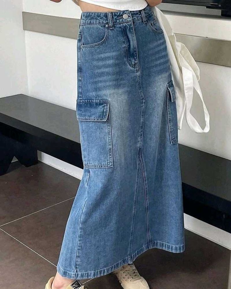Vintage Denim Skirt