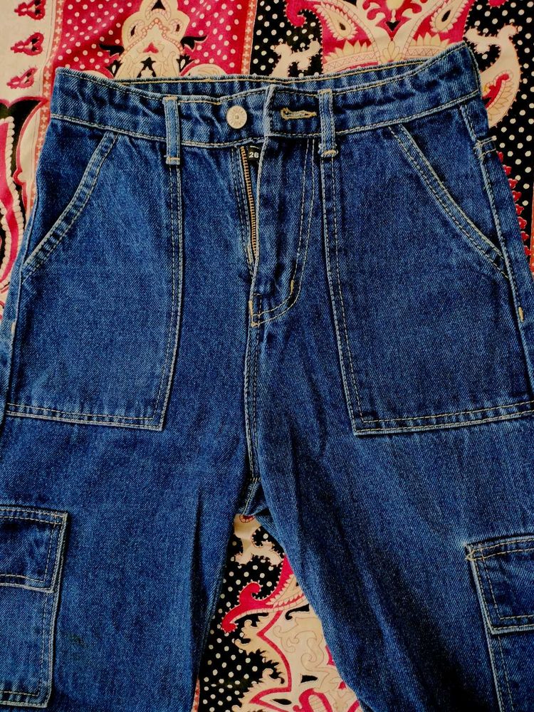 Blue Cargo Jeans