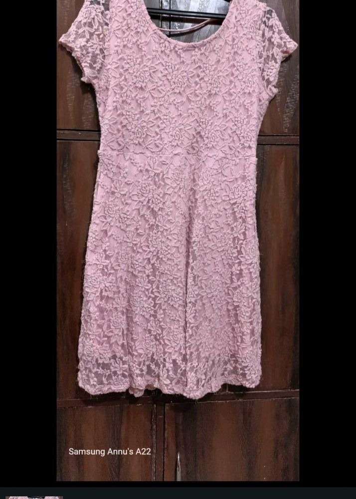 Pink Lace Dress