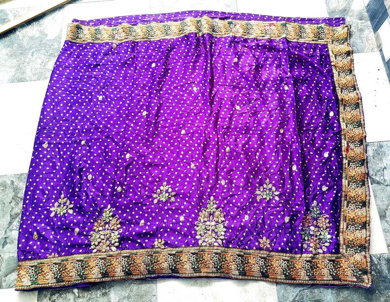 Purple Work Saree