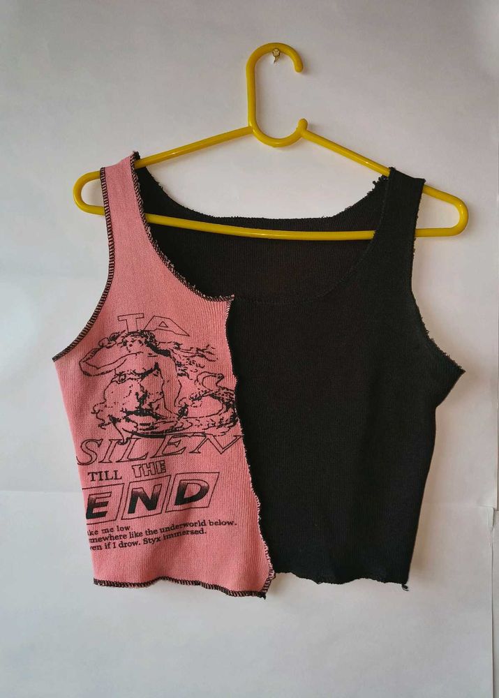 Y2k cyber-punk vintage print tank top ❤️‍🔥
