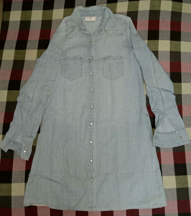 Demin dress korean style