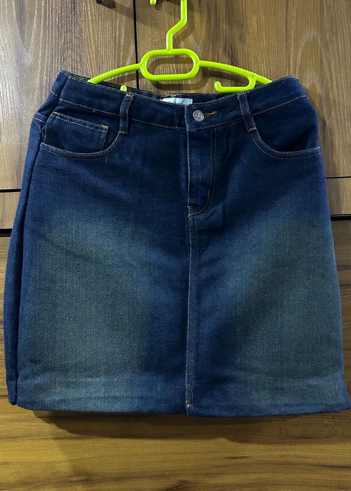 Denim Mini Skirt