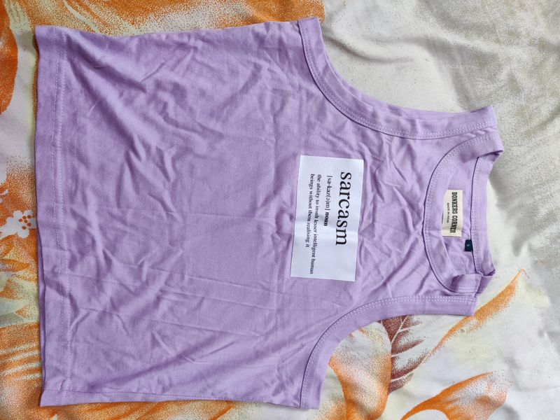 Sarcasm Racerback Tank Tops - Lilac