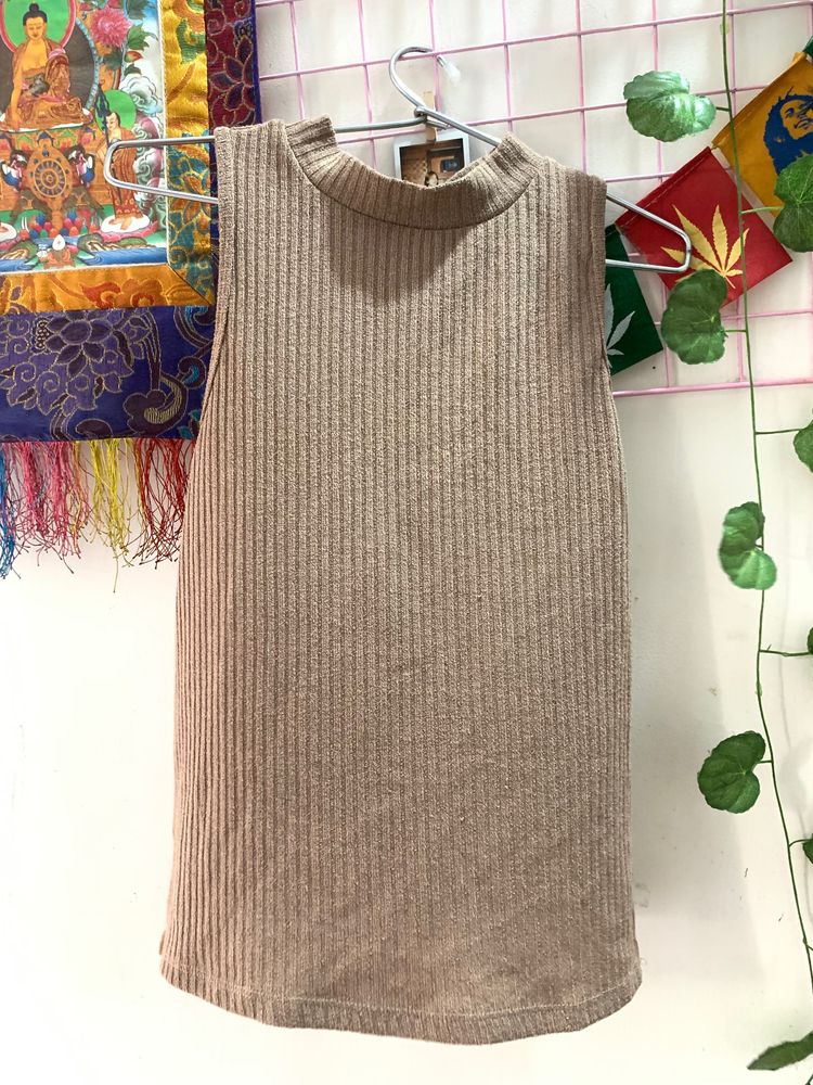 Caramel Colour Tank Top