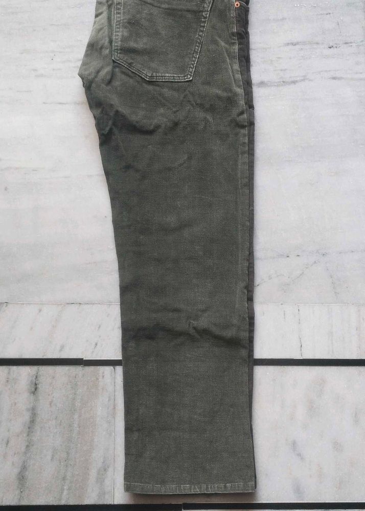 Olive Green Corduroy Pants [Cottage]