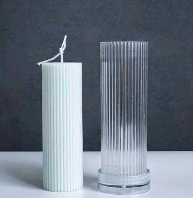 Fluted Pillar Candle Mold