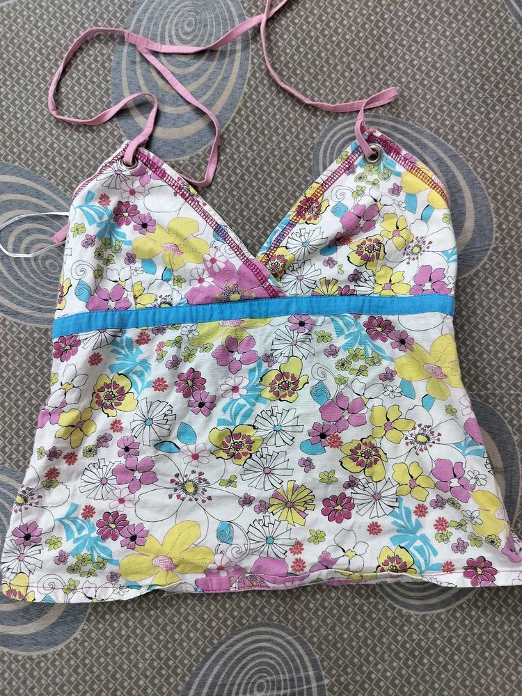 Floral Halter Top