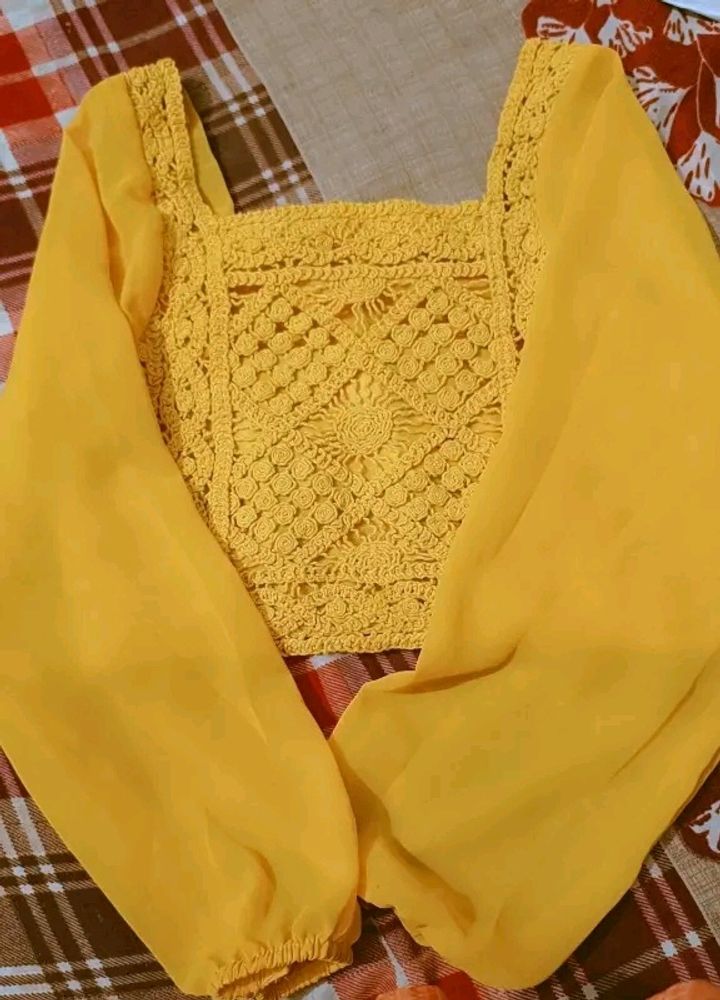 yStylish Yellow Partywear Women Tops &amp; Tunics 🐣💛