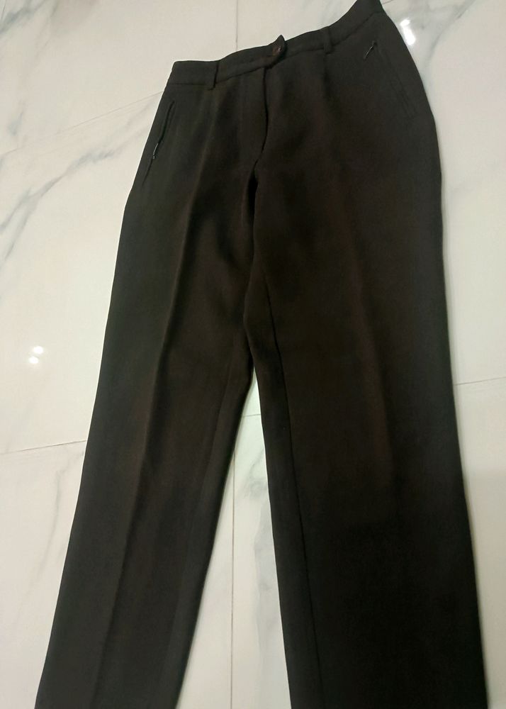 Brown Formal Pants For Women