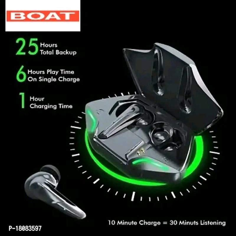 Boat Ks 08 Gaming TWS Bluetooth Headset (BLACK, Tr