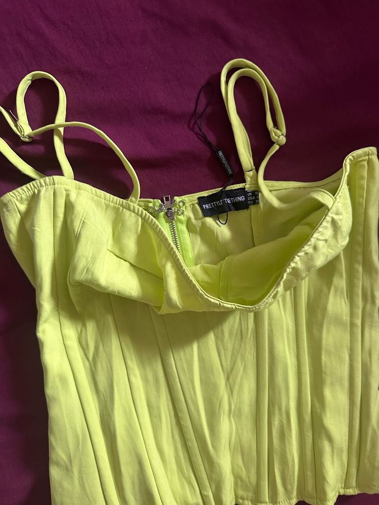 Neon Corset Top