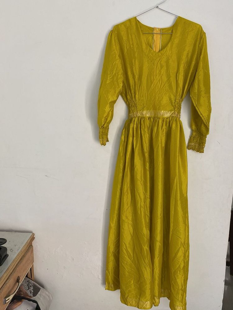 Elegant Yellow Maxi Dress