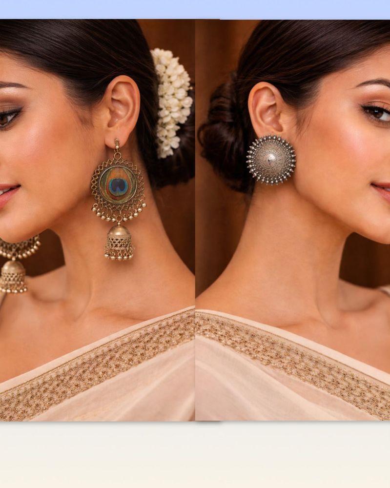 Statement Earrings ( Pack of 2)